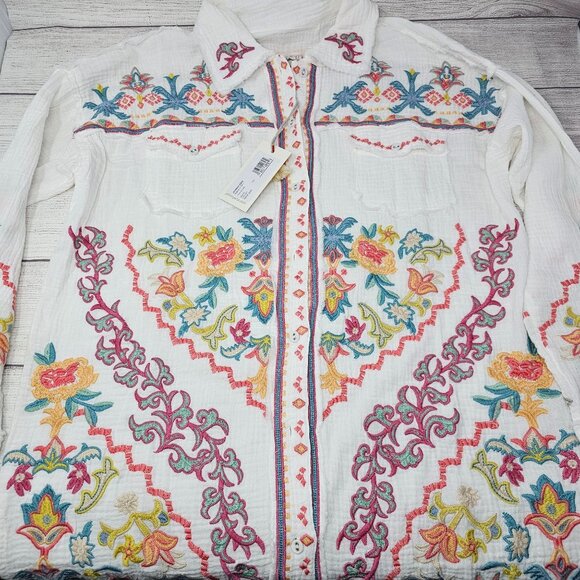 NWT JOHNNY WAS Women's Toyah‎ Blouse Size XS - Picture 5 of 6